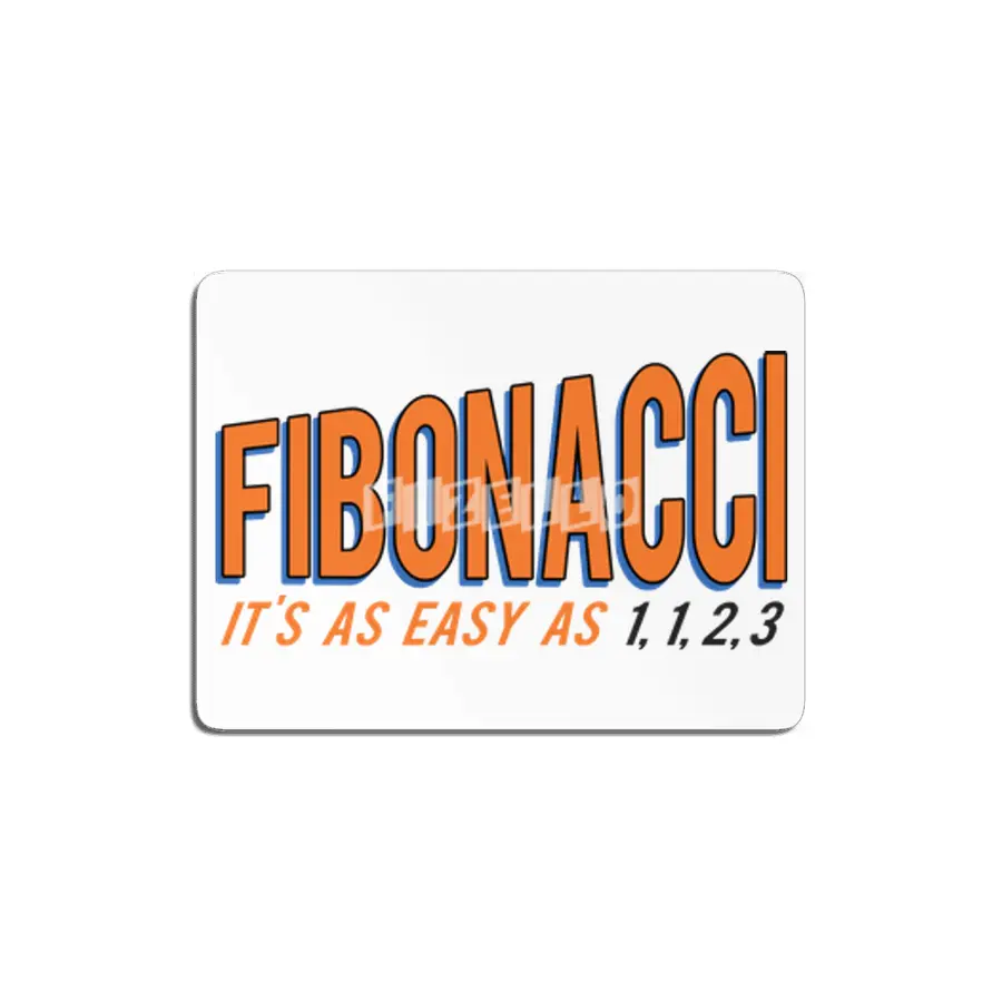 Fibonacci It's as Easy as 1, 1, 2, 3 MDF Tablo