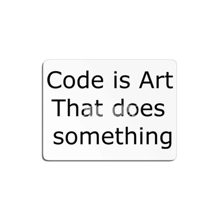 Code is Art MDF Tablo