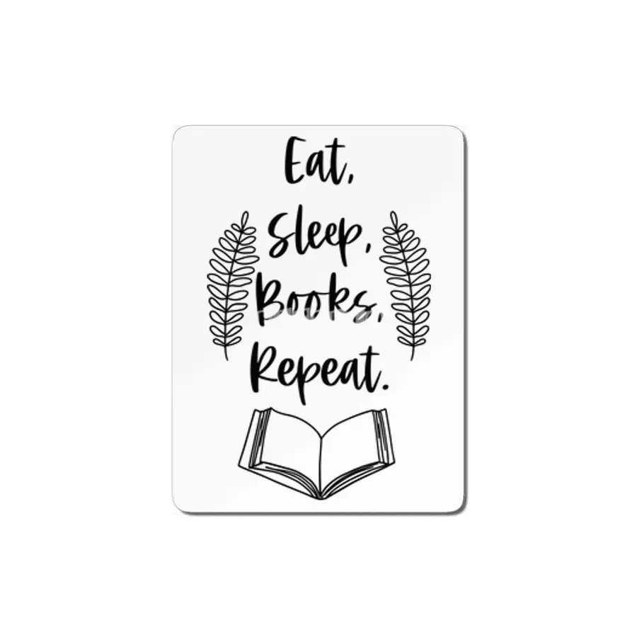 Eat Sleep Books Repeat - Book Reader Quotes MDF Tablo