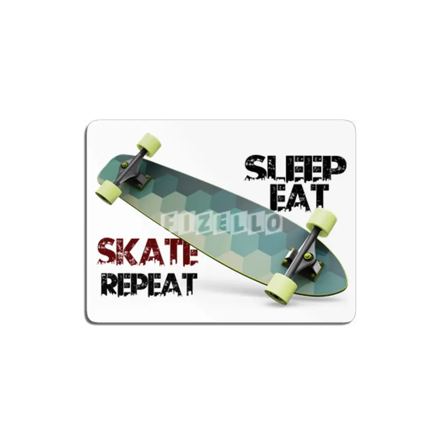 eat sleep skate repeat,skateboard T-shirt MDF Tablo
