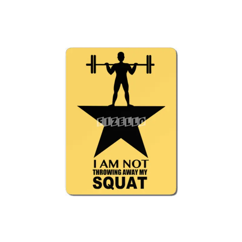 My Squat: Male (Dark Print) MDF Tablo
