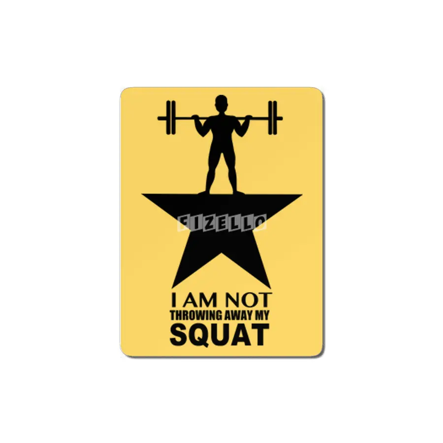 My Squat: Male (Dark Print)  MDF Tablo