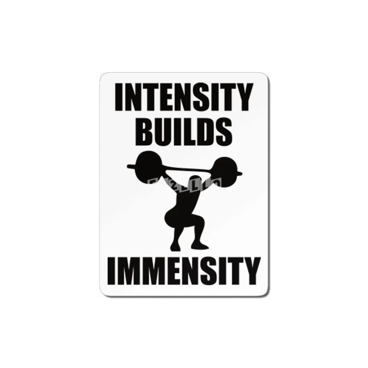 Bodybuilding - Intensity Builds Immensity MDF Tablo