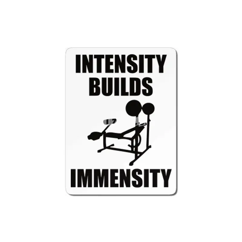 Bodybuilding - Intensity Builds Immensity MDF Tablo