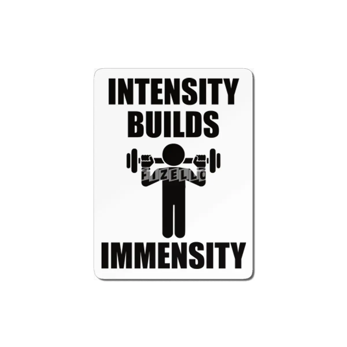 Bodybuilding - Intensity Builds Immensity MDF Tablo