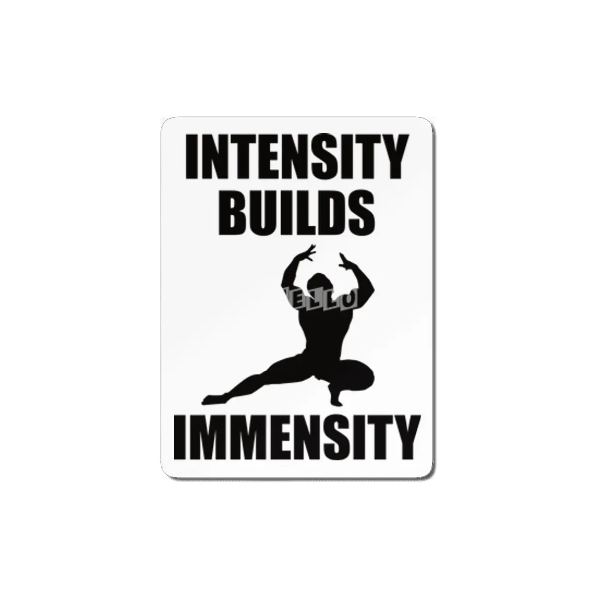 Bodybuilding - Intensity Builds Immensity MDF Tablo