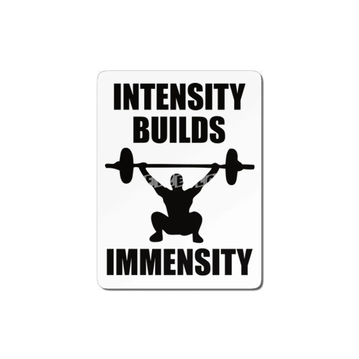 Bodybuilding - Intensity Builds Immensity MDF Tablo