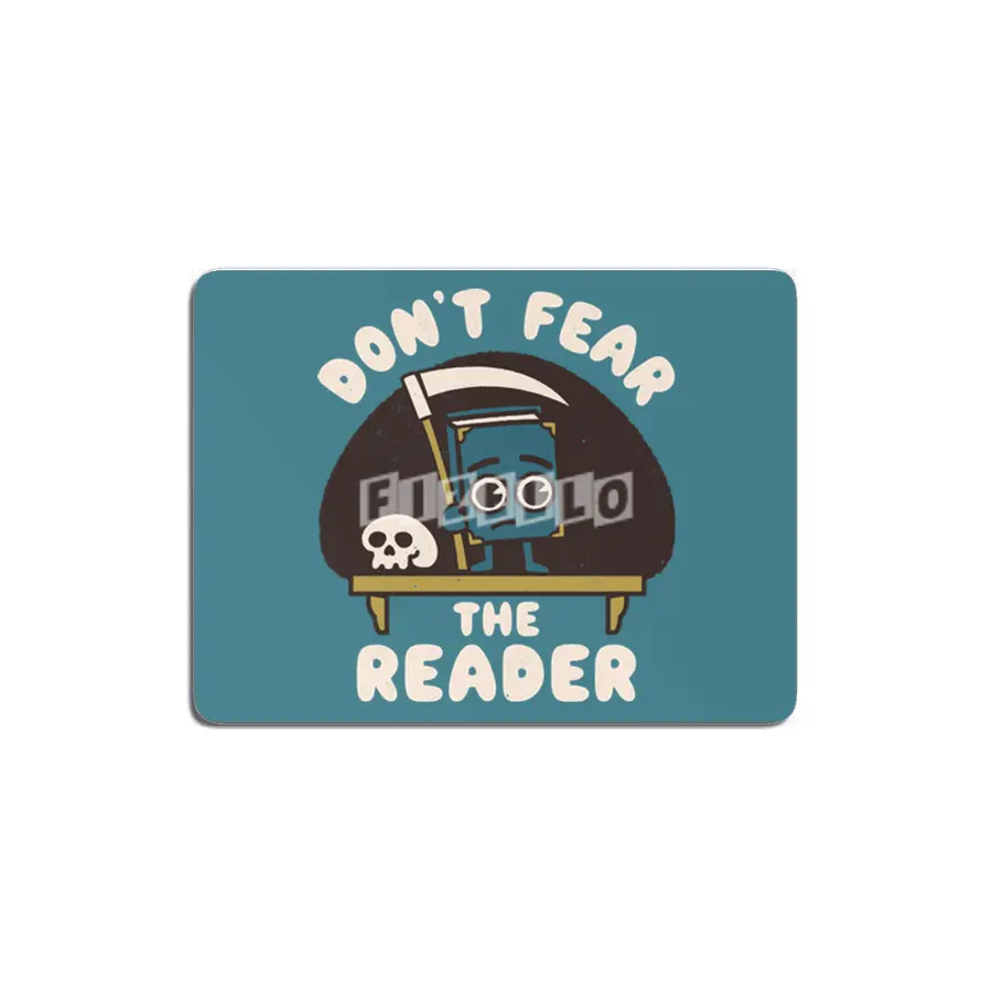 Don't Fear the Reader Kawaii Style Book Cartoon MDF Tablo
