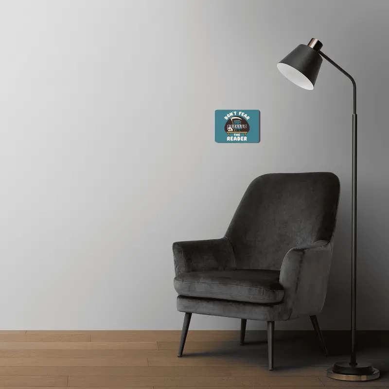 Don't Fear the Reader Kawaii Style Book Cartoon MDF Tablo