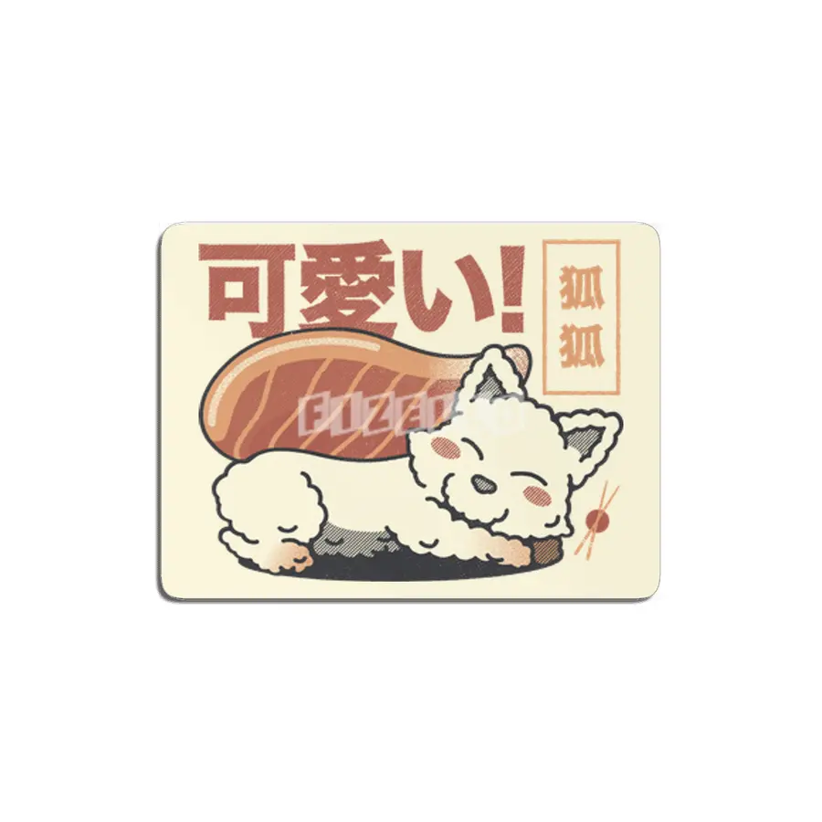 Fox Sushi Salmon Sashimi by Tobe Fonseca MDF Tablo