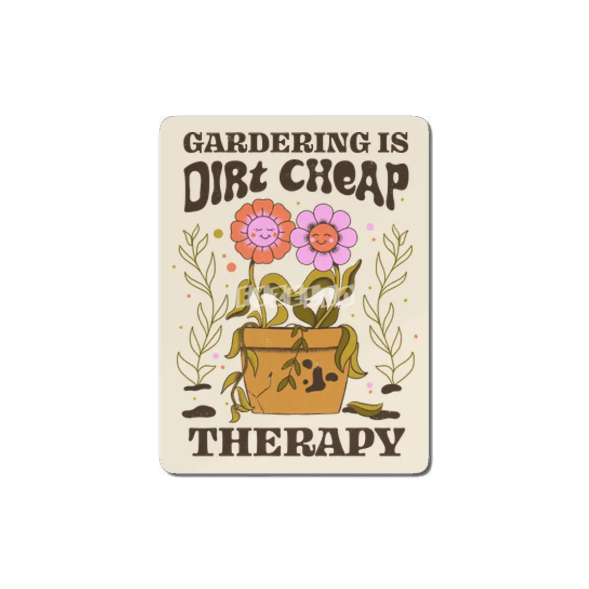Gardening Is Dirt Cheap Therapy MDF Tablo