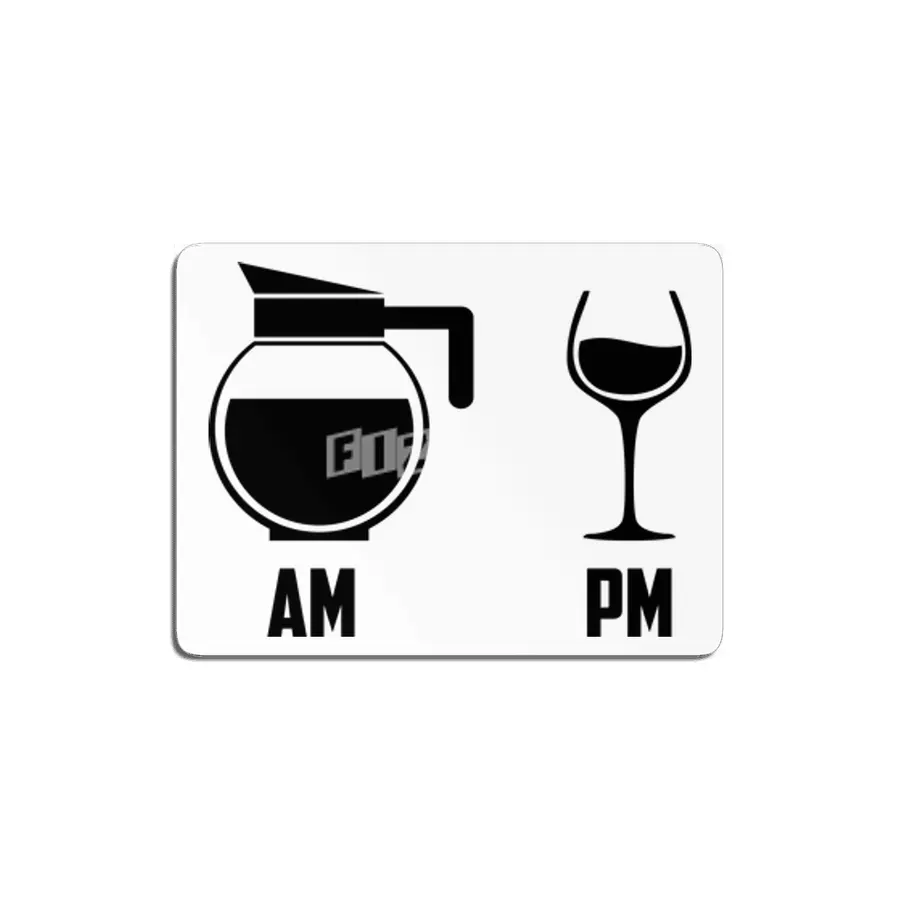 AM vs. PM (Coffee & Wine) MDF Tablo