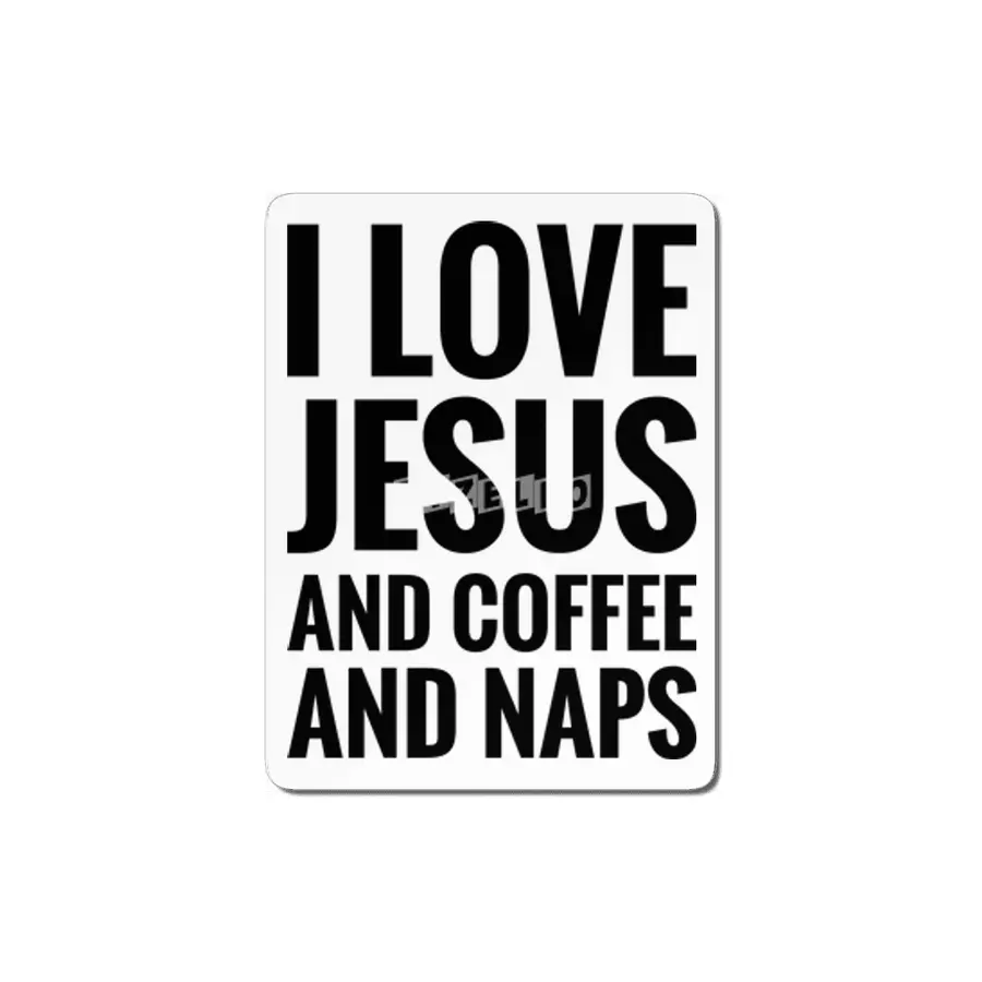 Jesus, Coffee & Naps MDF Tablo