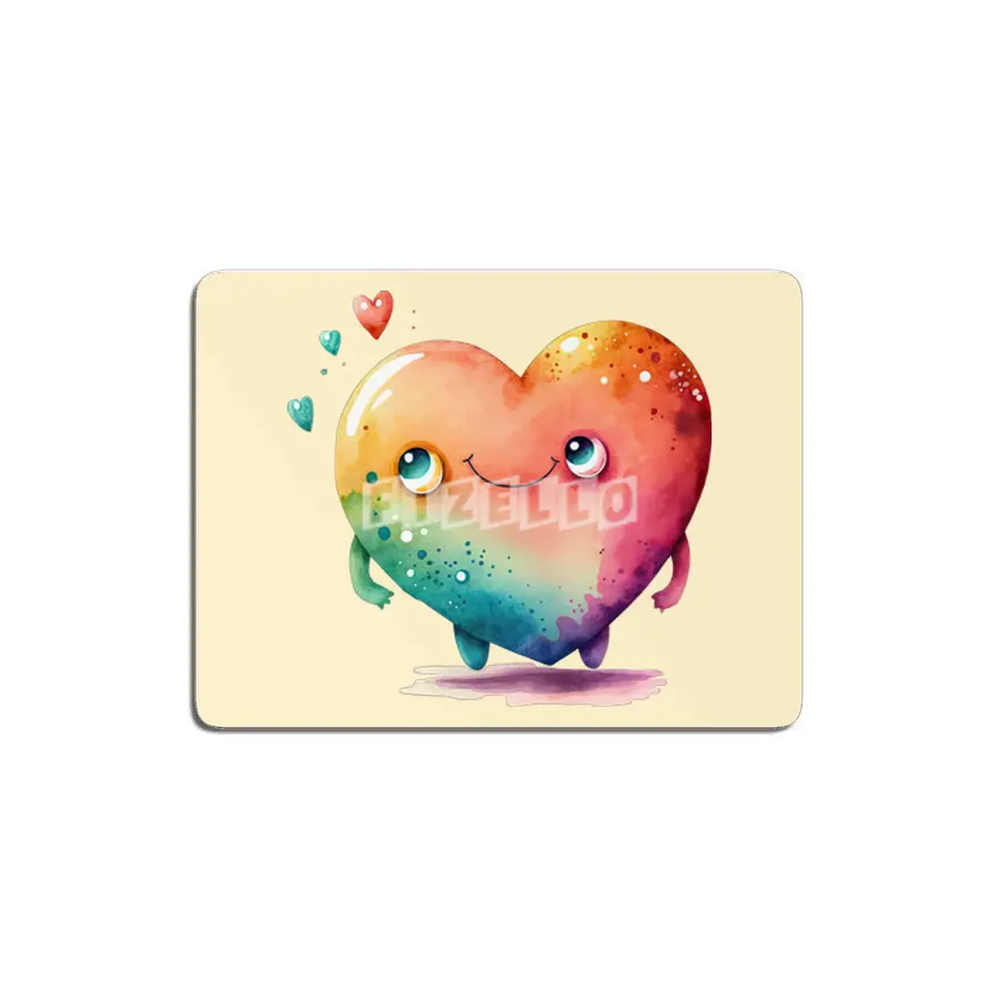 Cute Heart Monster MDF Tablo