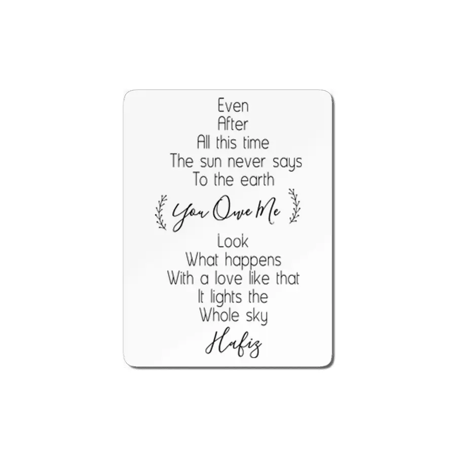 Valentine day shirt,print,mug typography MDF Tablo