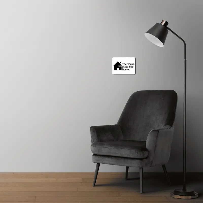 "There's no place like home." Quote MDF Tablo