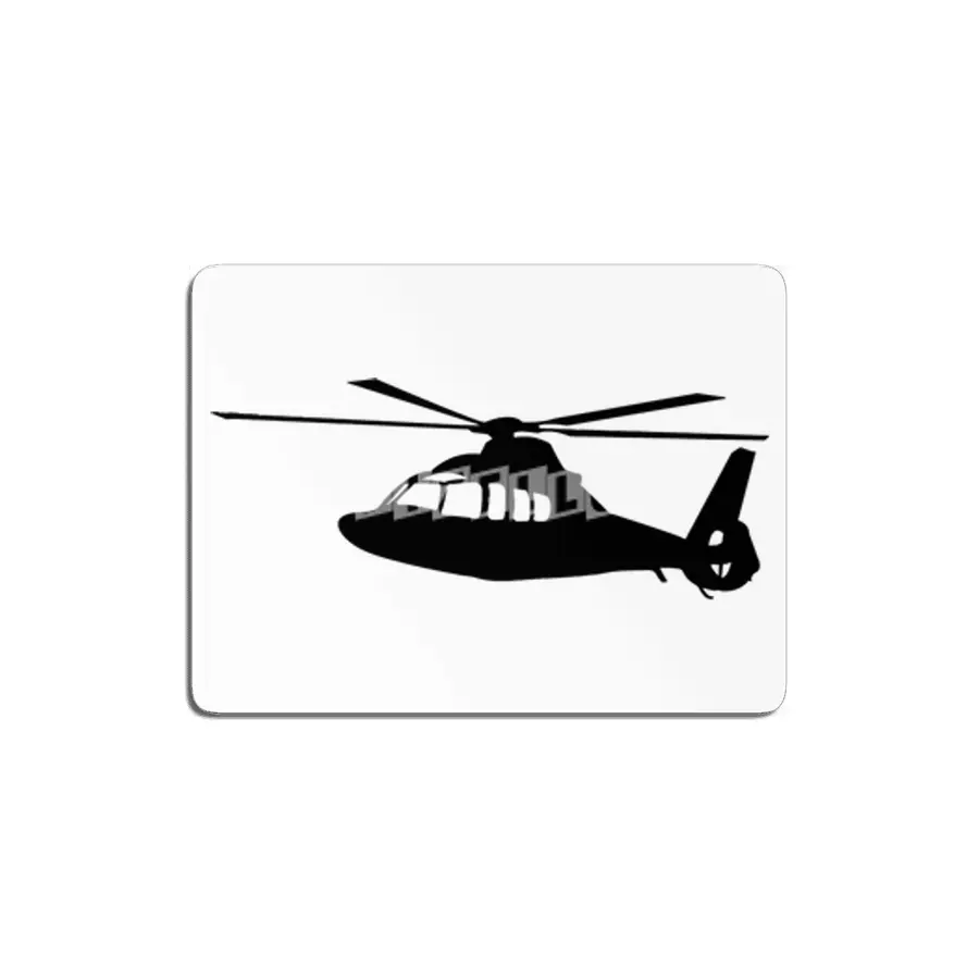Black Helicopter Flying Silhouette MDF Tablo
