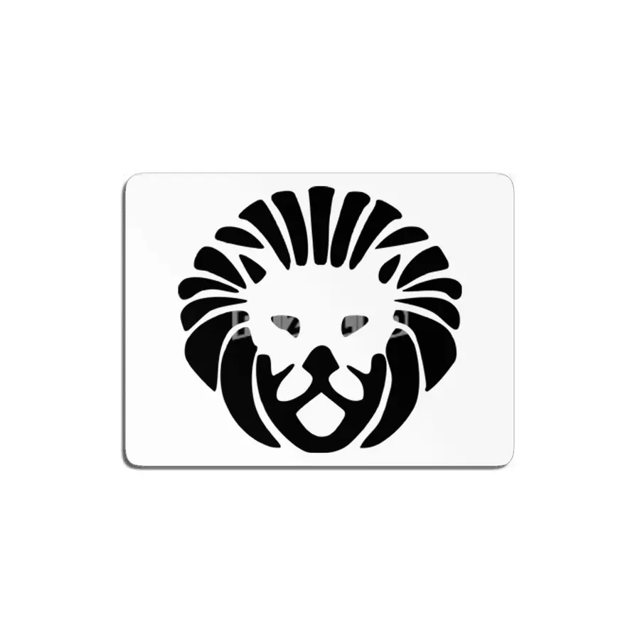 Black Lion Face Logo MDF Tablo