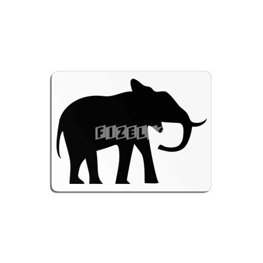 Elephant Silhouette MDF Tablo