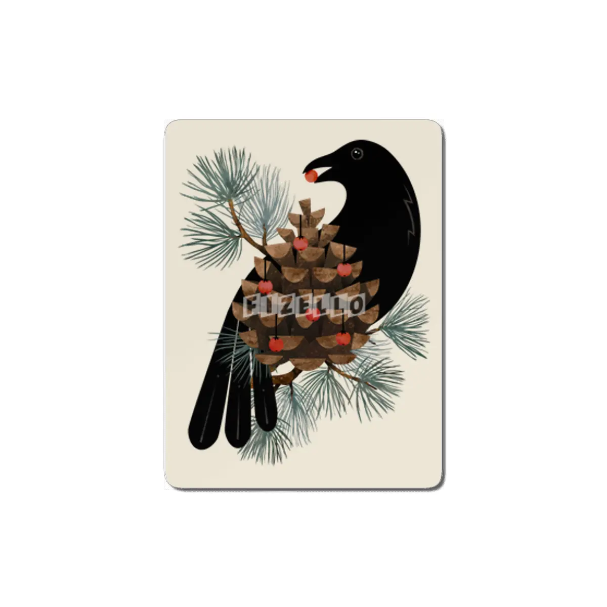 Bird & Berries MDF Tablo
