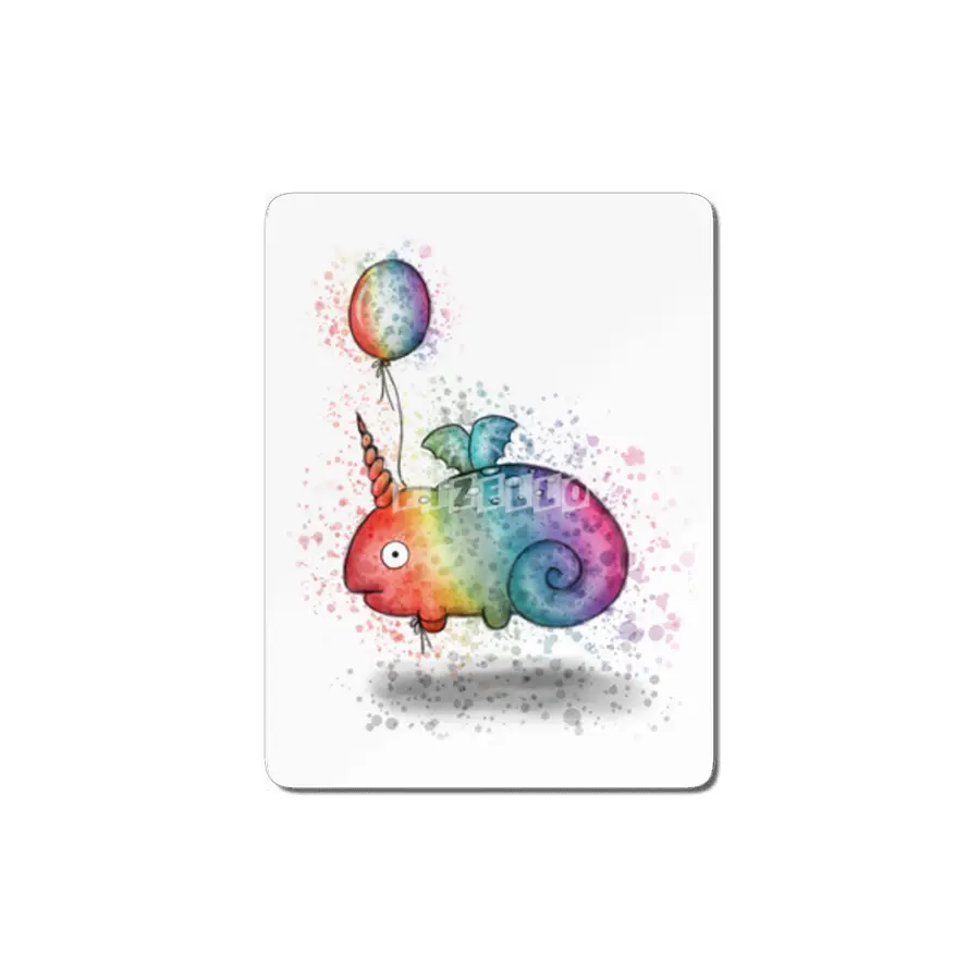 Rainbow Chameleon Narwhal Bat MDF Tablo