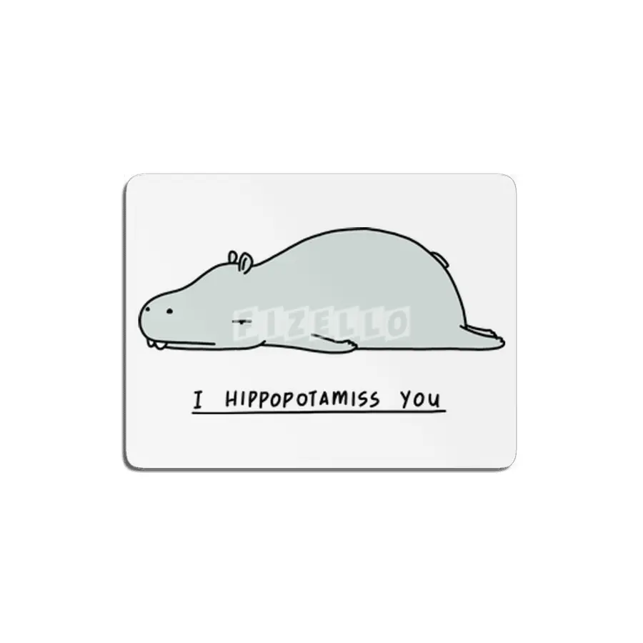 I Hippopotamiss You MDF Tablo
