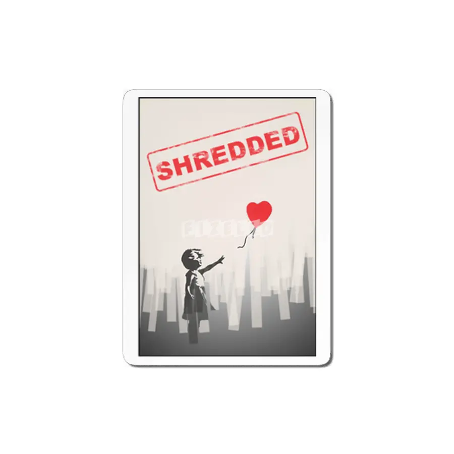 Girl with a heart sh...redded! MDF Tablo