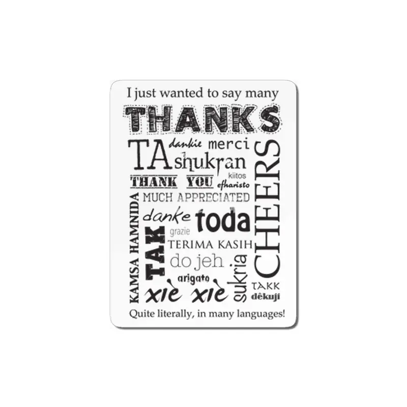 Many Thanks MDF Tablo