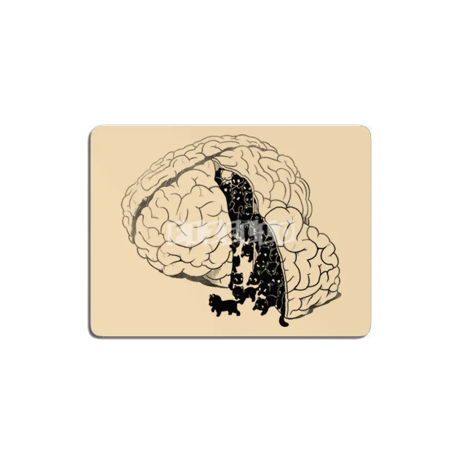 Brain Slice Cats! MDF Tablo