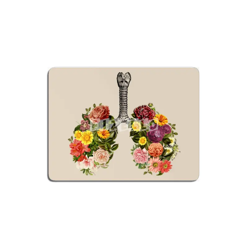 Breathing Spring Flower Lungs MDF Tablo