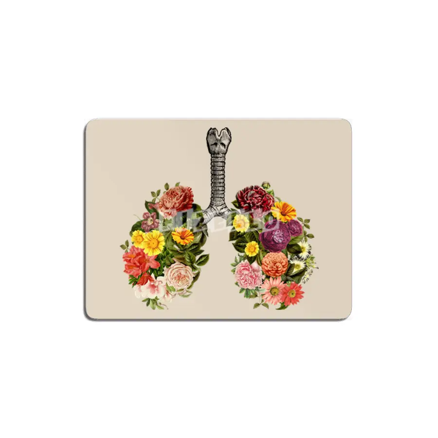 Breathing Spring Flower Lungs MDF Tablo