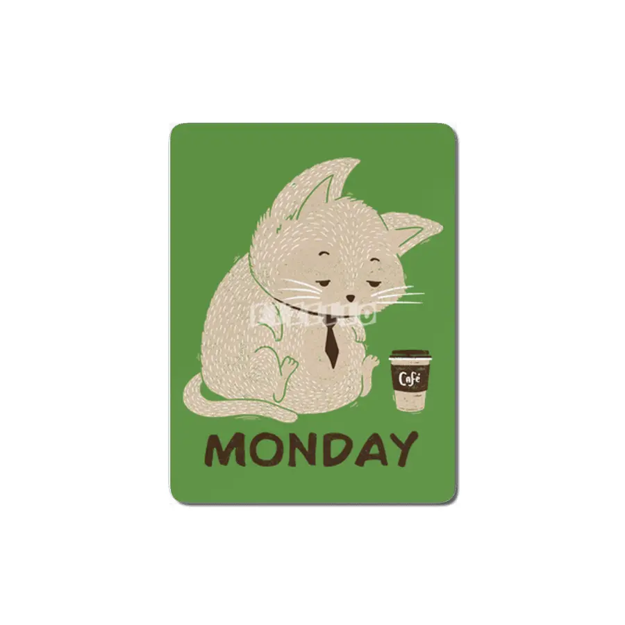 Monday Cat MDF Tablo