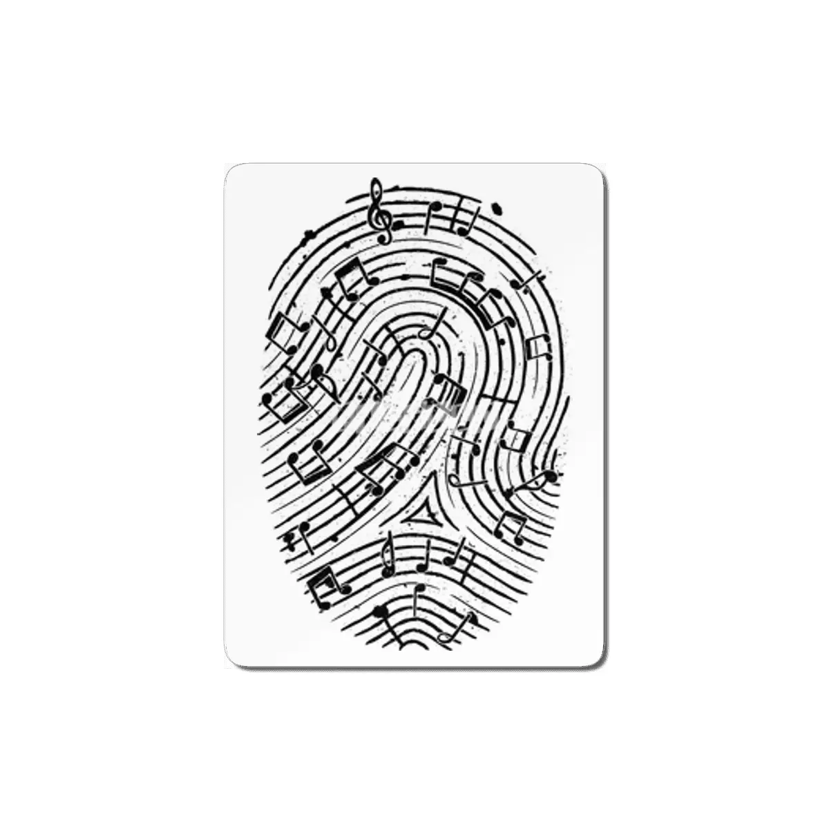 Musical Fingerprint MDF Tablo
