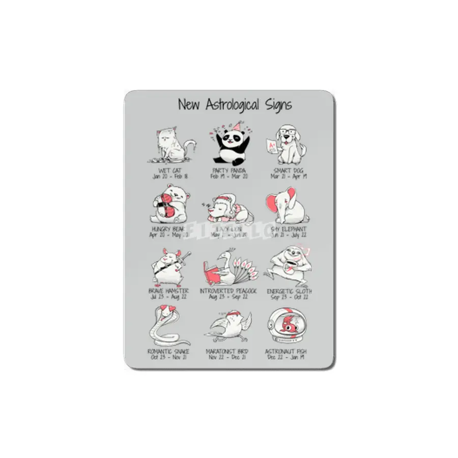 New Astrological Signs MDF Tablo