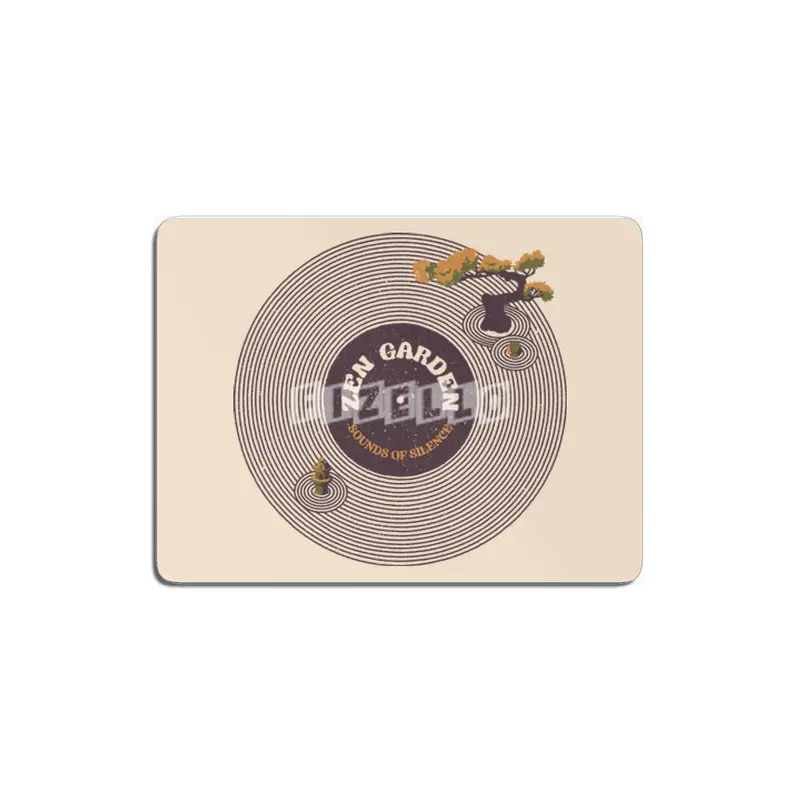 Vinyl Japanese Musical Notes Sounds of Silence MDF Tablo
