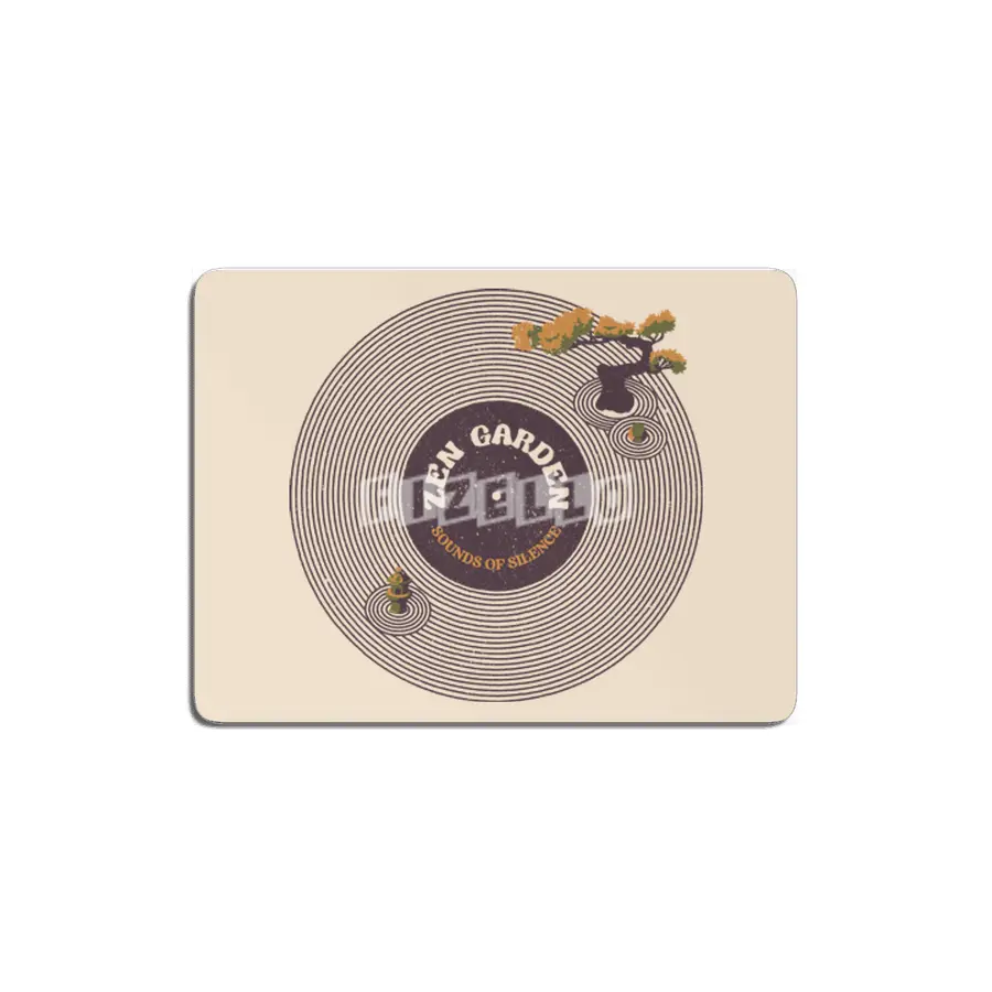 Vinyl Japanese Musical Notes Sounds of Silence MDF Tablo