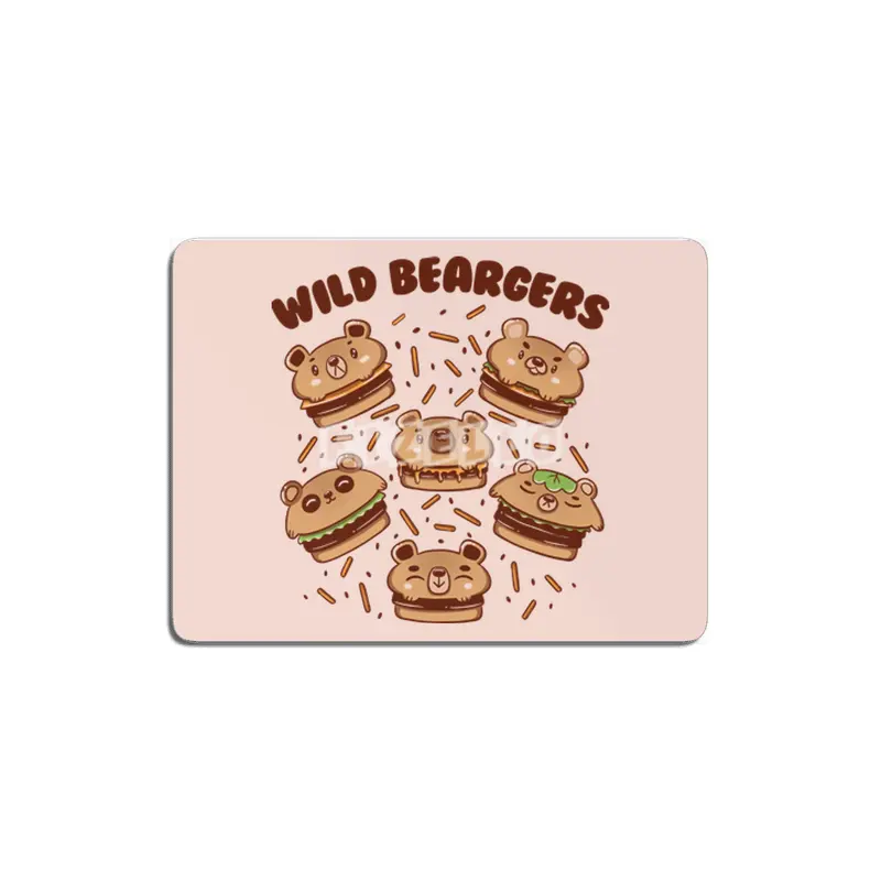 Wild Beargers Cheeseburger Bear MDF Tablo