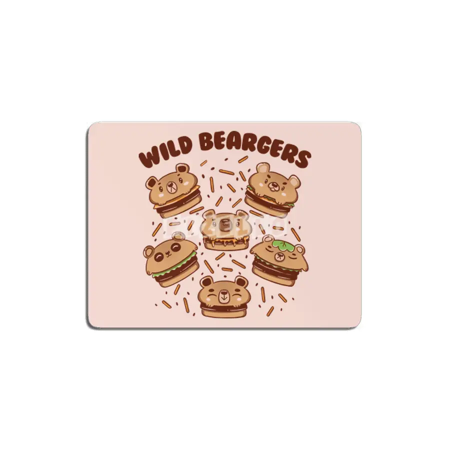 Wild Beargers Cheeseburger Bear MDF Tablo