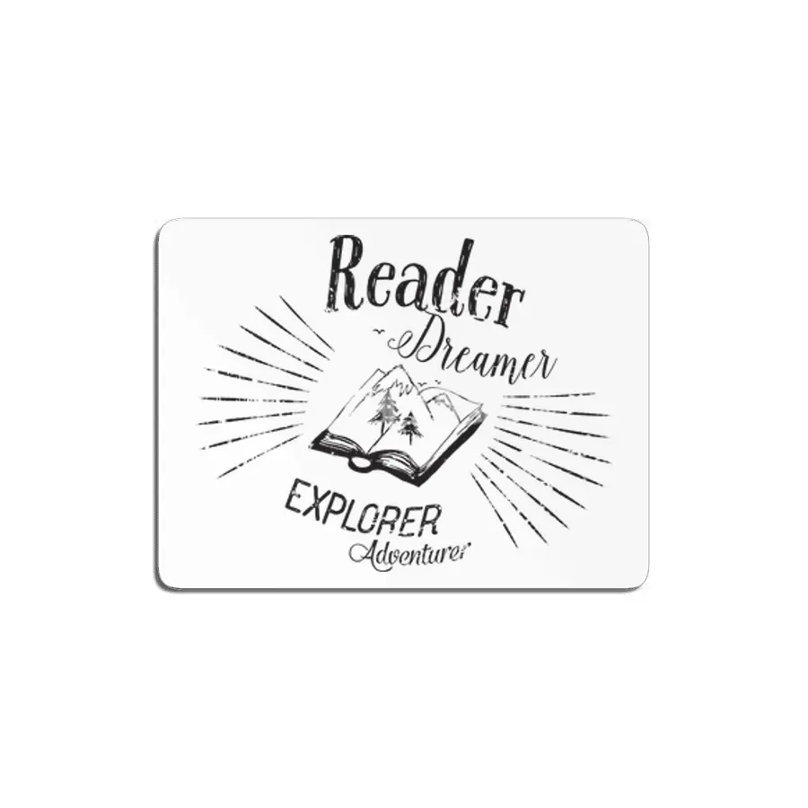 Reader Dreamer Explorer Adventurer Open Book MDF Tablo