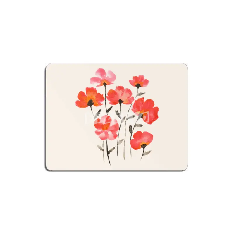 Poppy Flowers MDF Tablo
