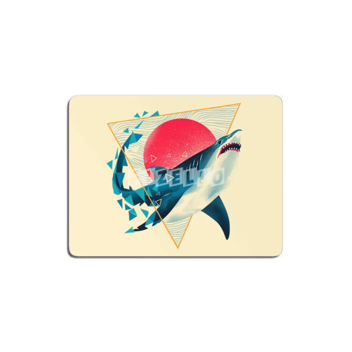 Geometric Shark MDF Tablo