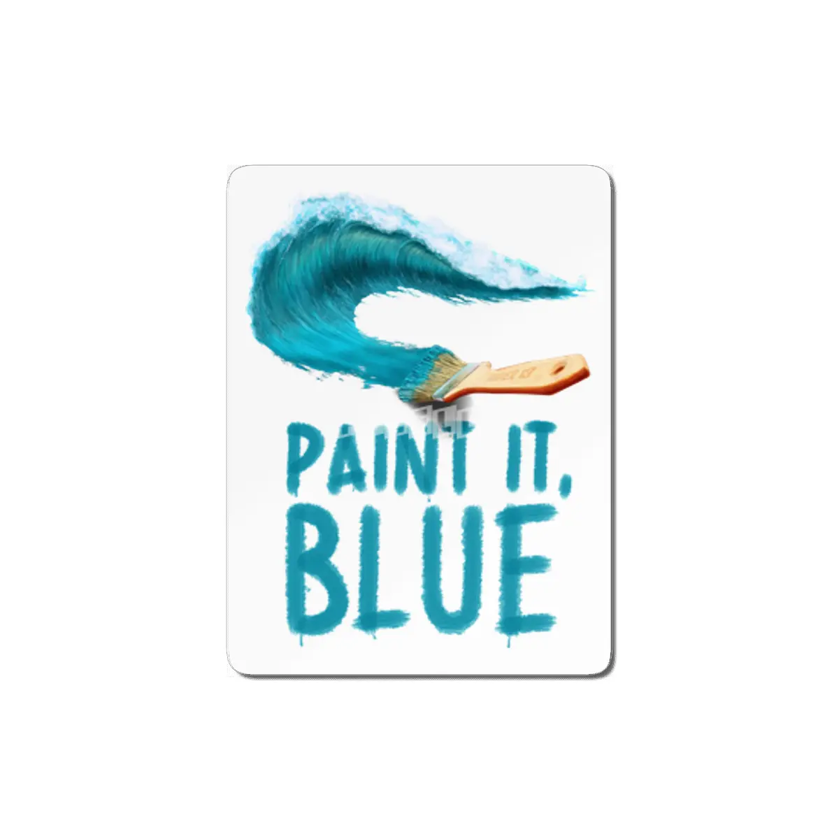 Paint It, Blue MDF Tablo
