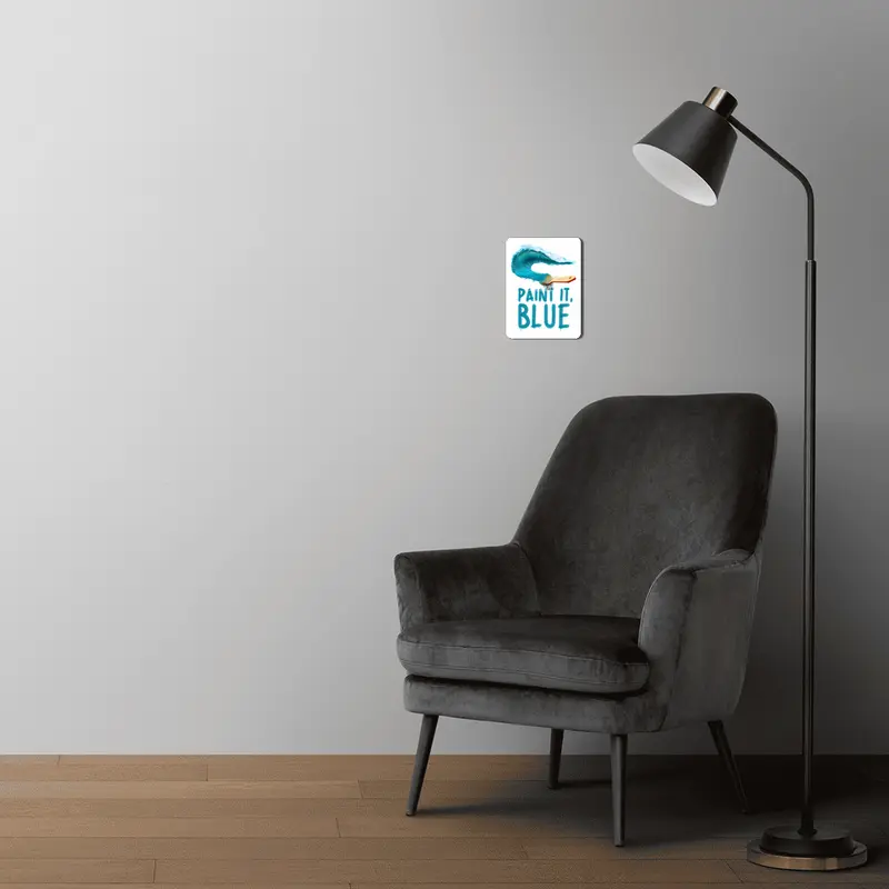 Paint It, Blue MDF Tablo