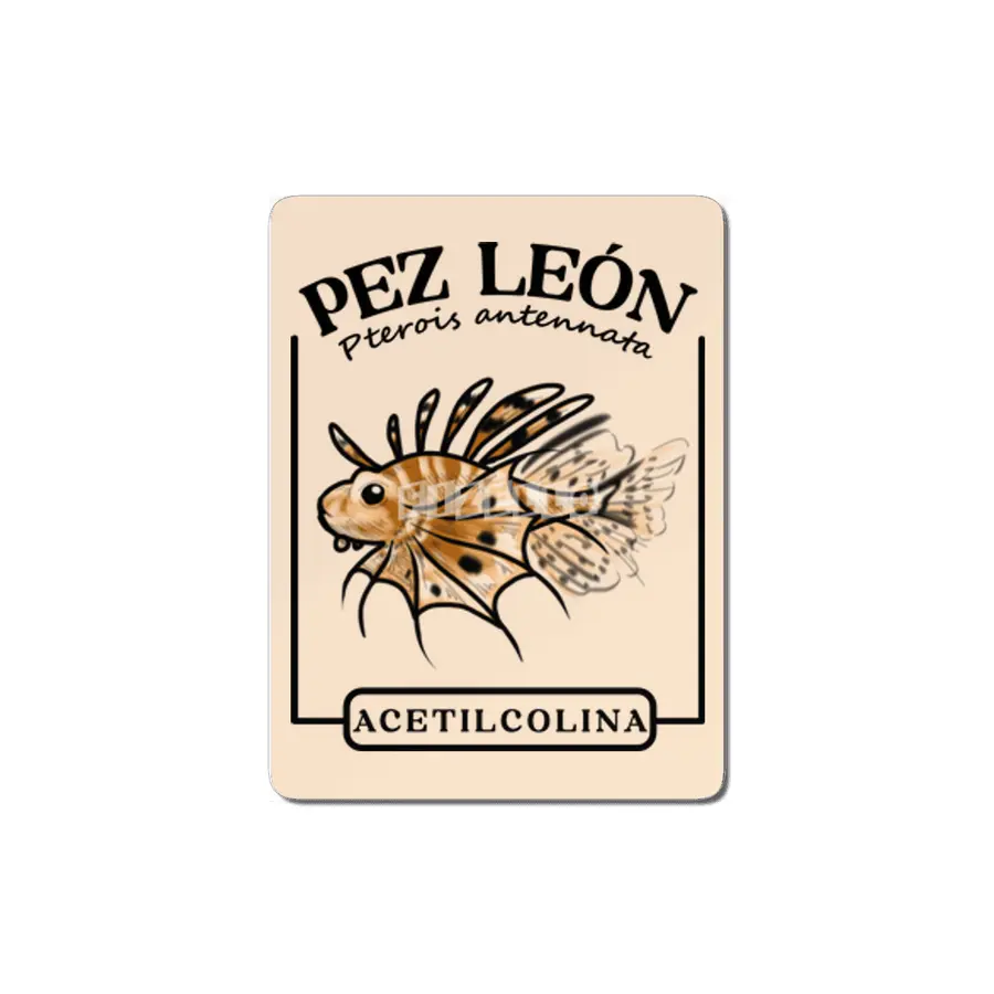 Pez León - Poison Collection MDF Tablo