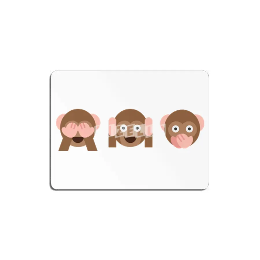 Three Wise Monkeys MDF Tablo