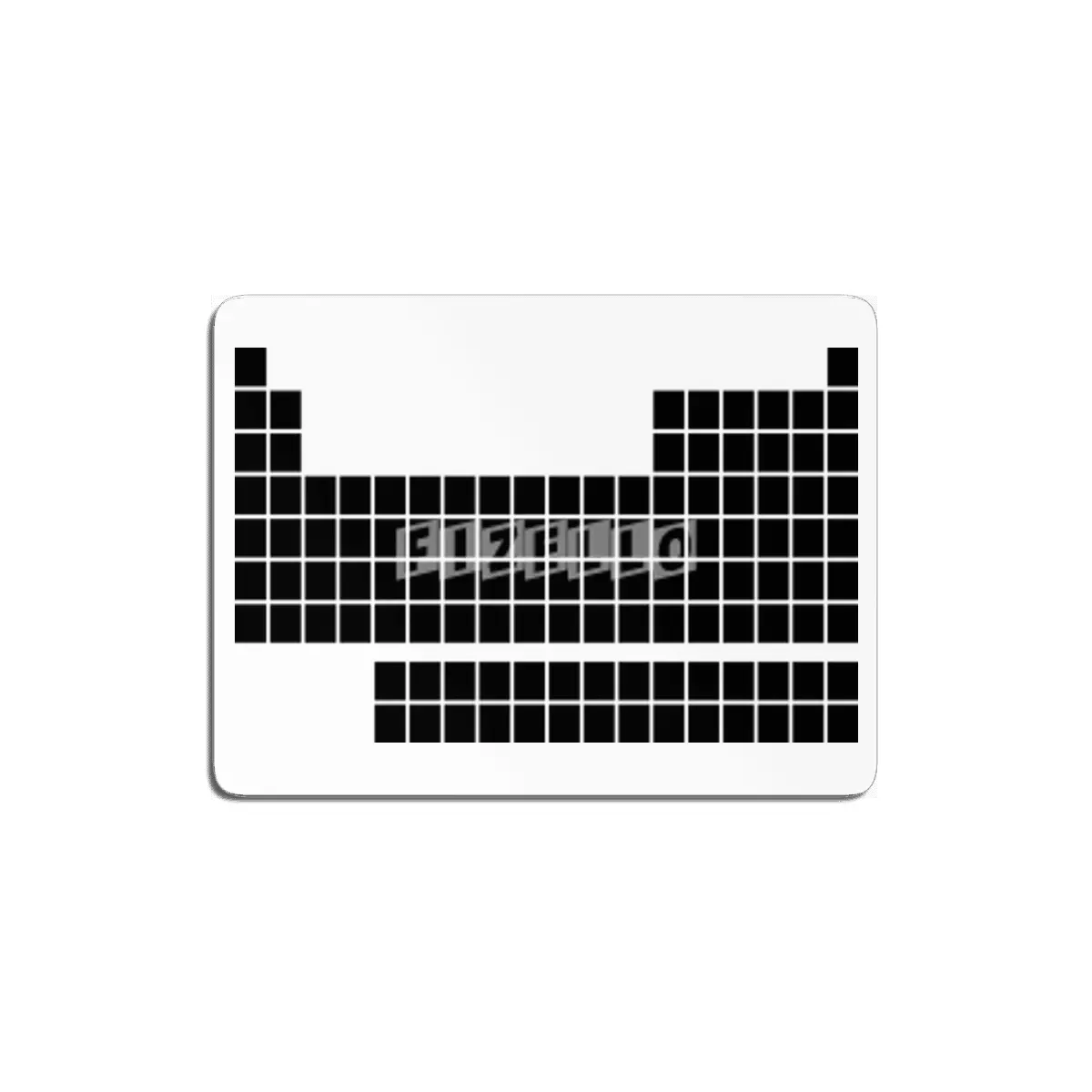 Minimalist periodic table (black ink) MDF Tablo