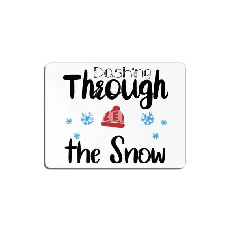 Dashing Through The Snow MDF Tablo