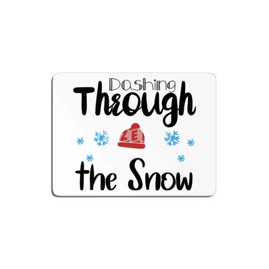 Dashing Through The Snow MDF Tablo