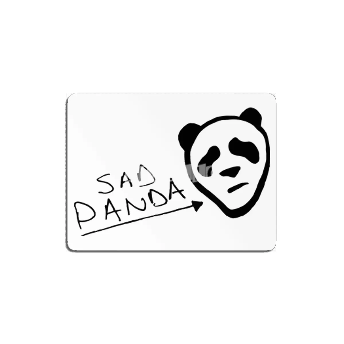 Sad Panda MDF Tablo