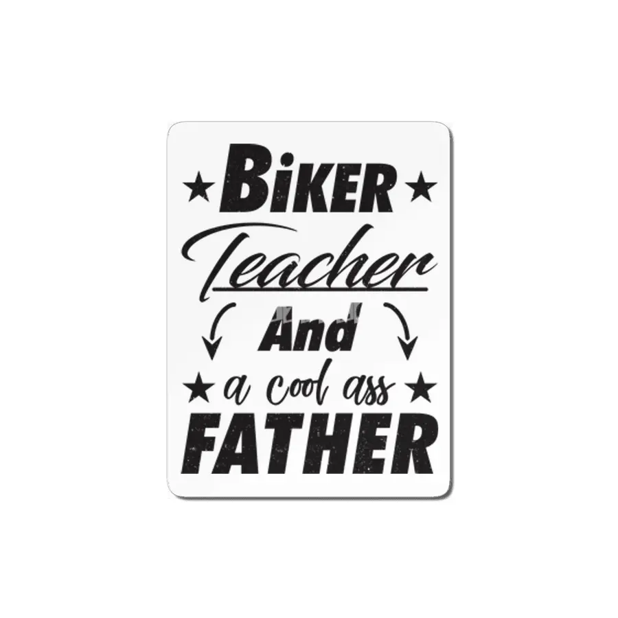 Biker Teacher Father MDF Tablo